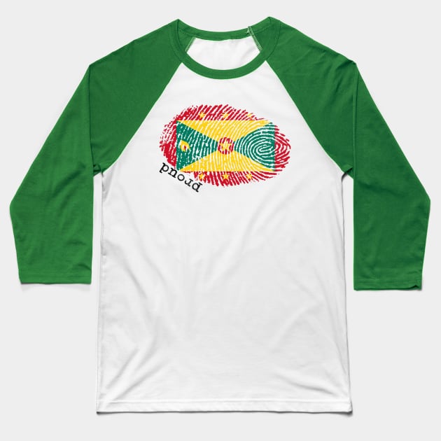 Grenada flag Baseball T-Shirt by Shopx